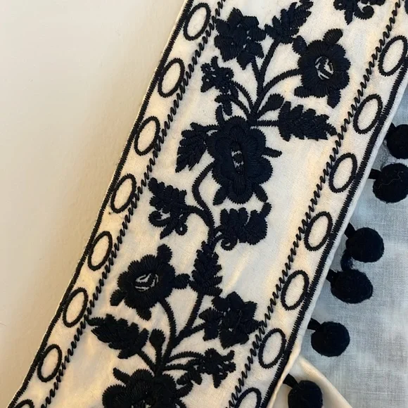 J. Crew Pom Pom Embroidered Top - Picture 5 of 7